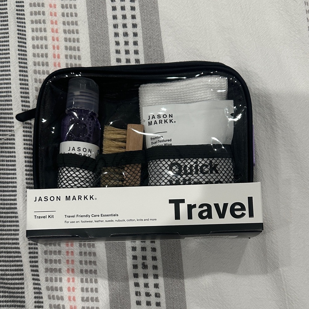Travel Shoe Care Kit - Black/Purple